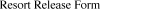 Resort Release Form
